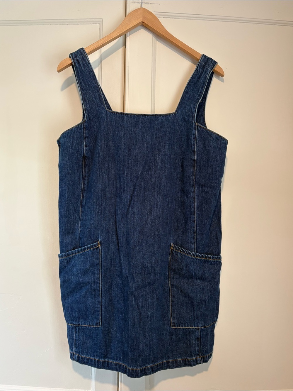 Life in Progress Denim Jumper Mini Dress